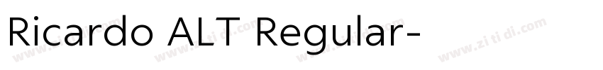 Ricardo ALT Regular字体转换
